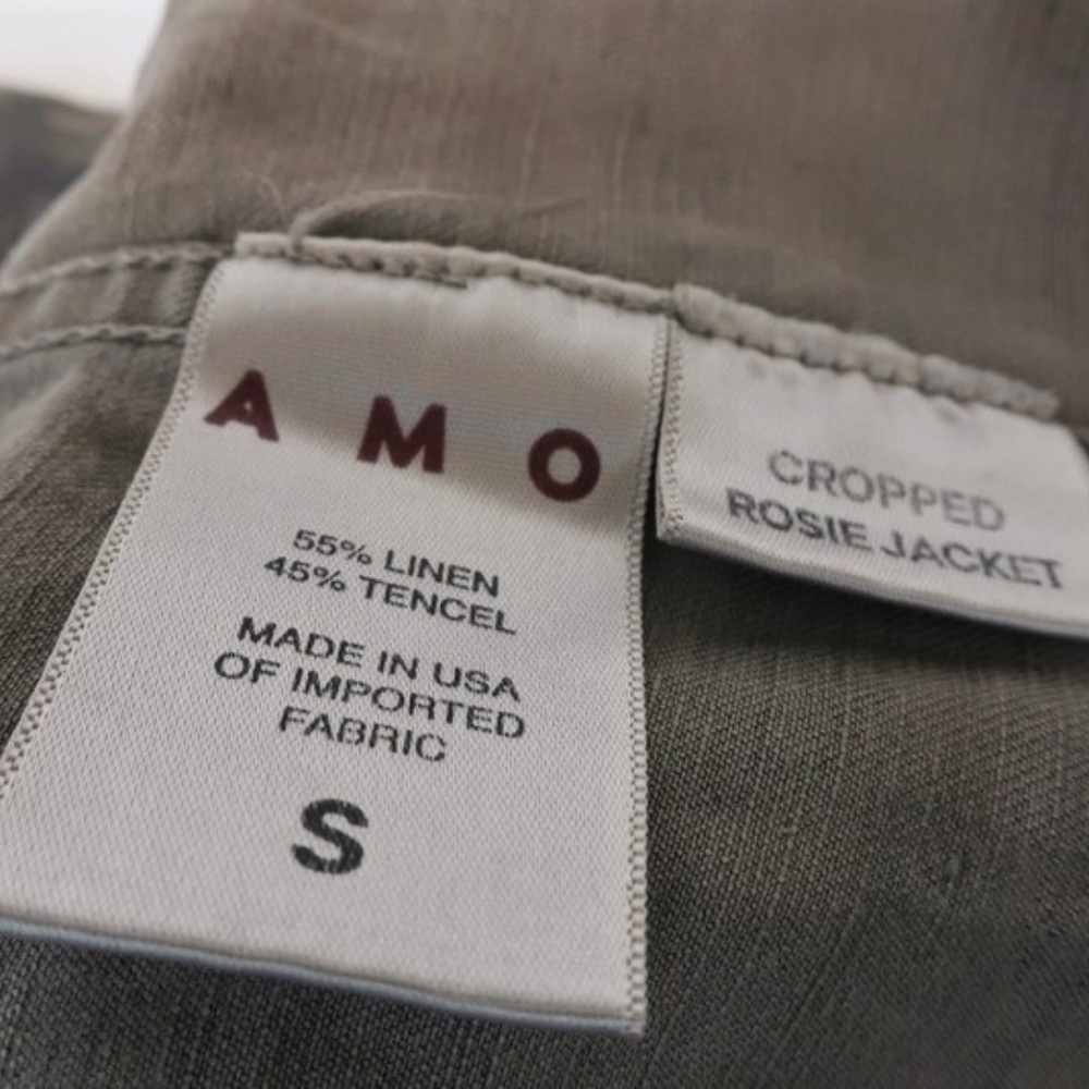 AMO Cropped Rosie Jacket Warm Grey Camo - Picture 5 of 6